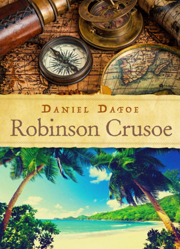 graphic design example book cover Robinson Crusoe