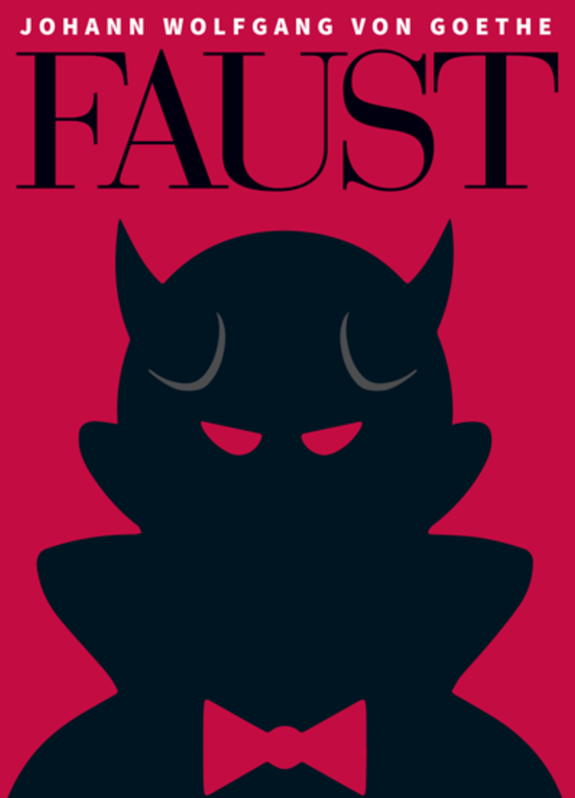 graphic design example book cover Faust